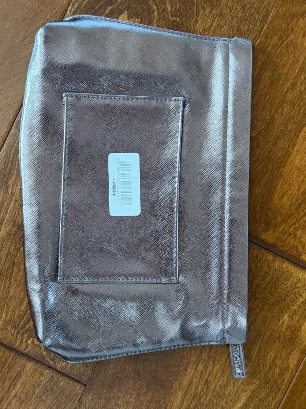 Lancome Metallic Silver NEW Cosmetic Bag
